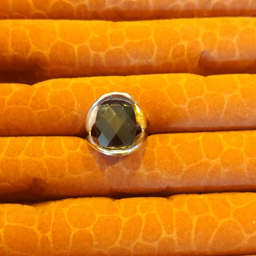 Large black stone Lia Sophia Ring